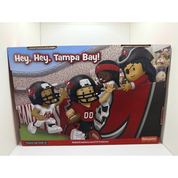 Fisher Price Little People NFL Collector Football Team Tampa Bay Buccaneers New - Picture 2 of 3